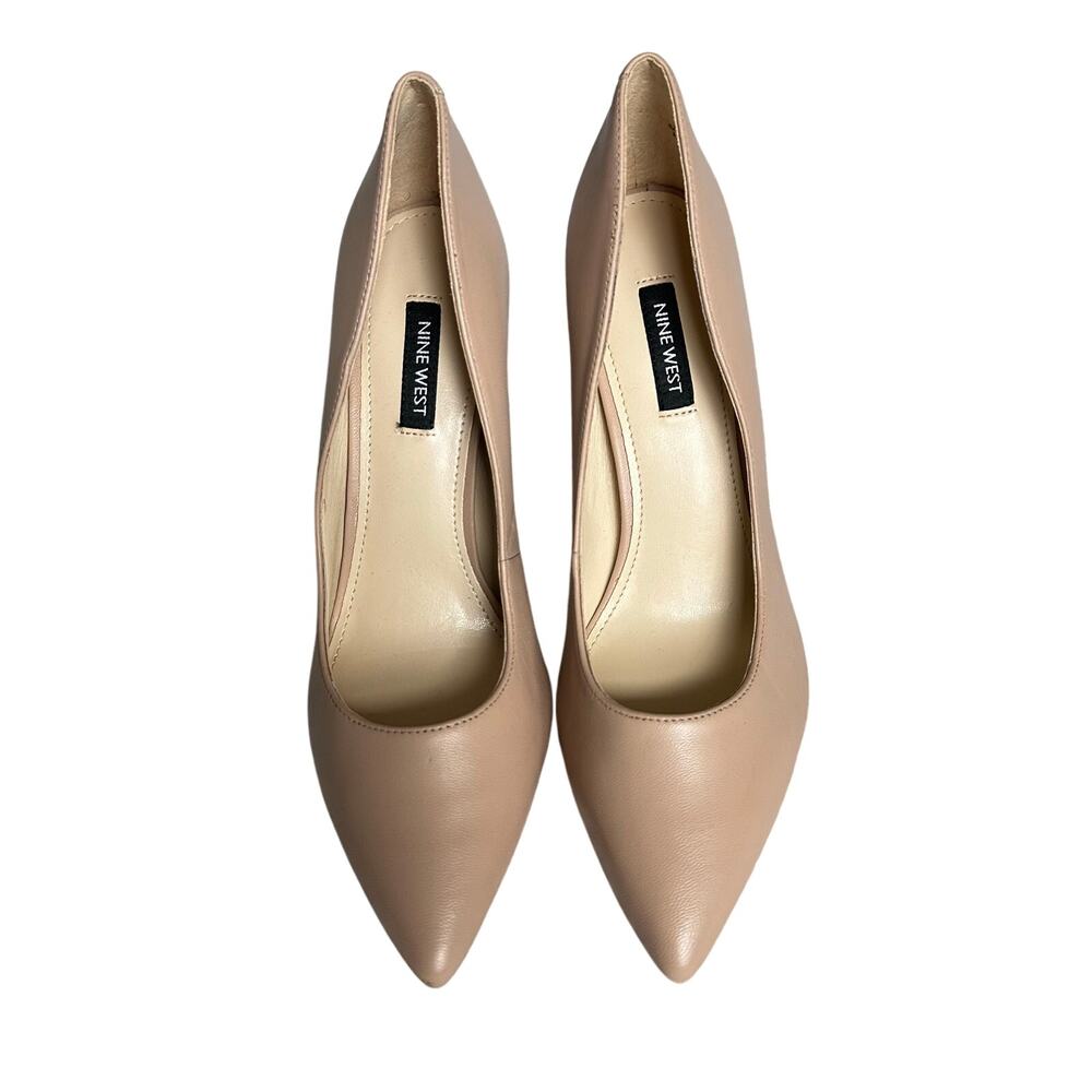Nude Nine West Pumps - Picture 4 of 7